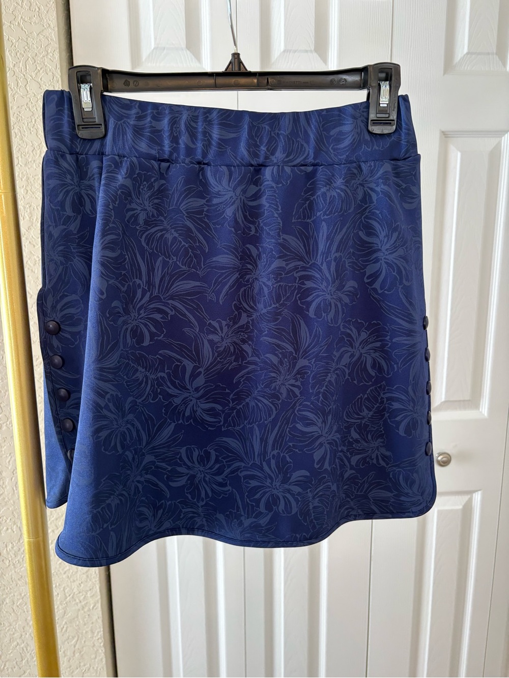 L’etoile Skort Floral A-Line Skort with Side Button Detail Size M Beachy Casual‎